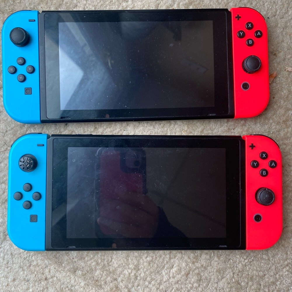 2 Original Nintendo Switch Consoles (Non-OLED)